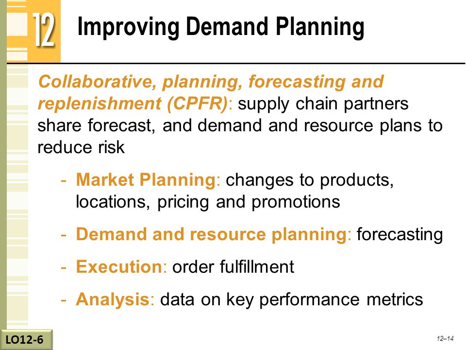 Forecasting and demand planning